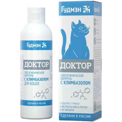 Шампунь ДОКТОР с климбазалом д/ кошек 200мл
