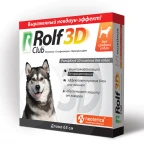 Ошейник от блох РОЛЬФ КЛУБ 3D д/соб сред 65см