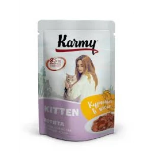 Карми вл д/котят 80г 24 КУРИЦА  ЖЕЛЕ
