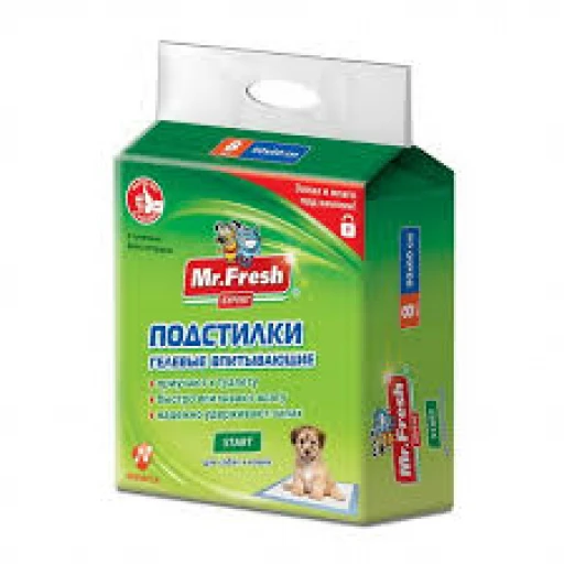 Пеленки МИСТЕР ФРЕШ Эксперт Старт 90*60см/8шт. гель