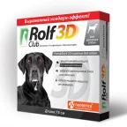 Ошейник от блох РОЛЬФ КЛУБ 3D д/соб крупных 75см
