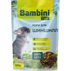 Бамбини Петс для шиншилл 800г