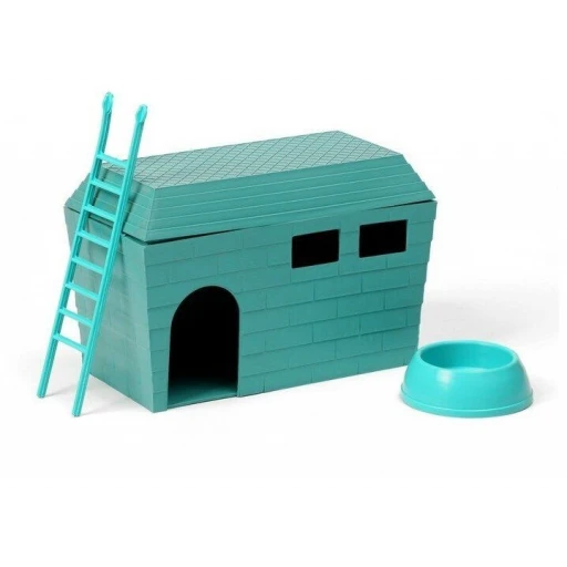 Домик для грызунов комплект Homepet 15*8,5*10 см бирюза 83370