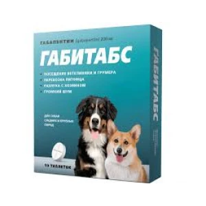 ГАБИТАБС д/с сред и круп 200мг/10таб