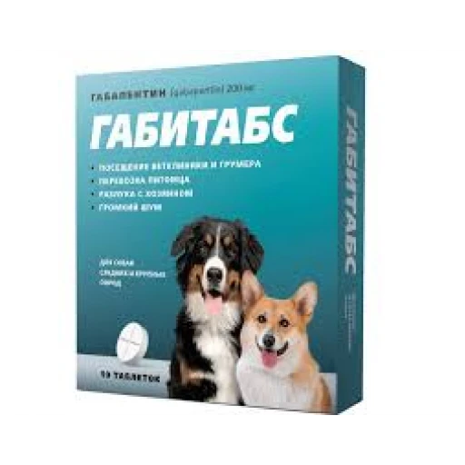 ГАБИТАБС д/с сред и круп 200мг/10таб