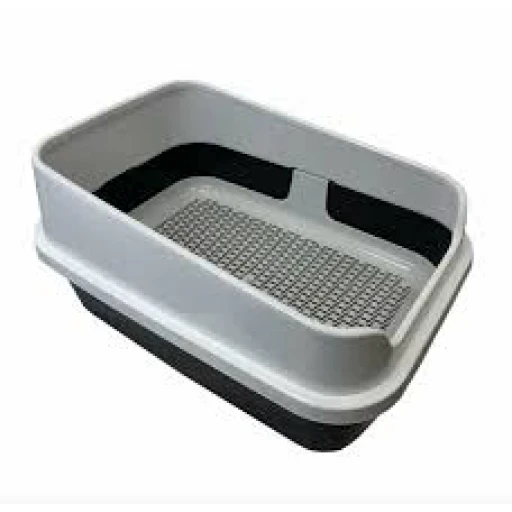 Туалет HOMECAT Комфорт плюс 50*36*25 с бортом серо-белый 89373