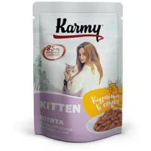 Карми вл д/котят 80г 24 КУРИЦА  СОУС