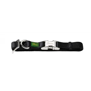 Ошейник HUNTER Alu Strong L 45-65см нейлон с металл застежкой черный