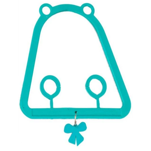 Качели с подвесом 9,5*9,5см  HOMEPET бирюза 83281