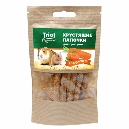 ТРИОЛ Стандарт хрустящие палочки для грыз Морковь 30 г
