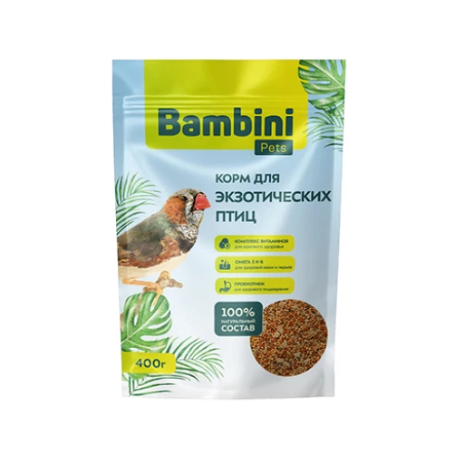 Бамбини Петс д/экзот птиц 400г
