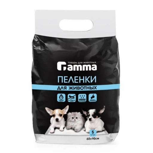Пеленки ГАММА 60*90см/5шт гель Триол