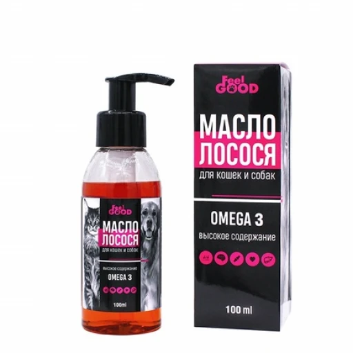 Лососевое масло Омега 3 д/собак 100мл FeelGOOD