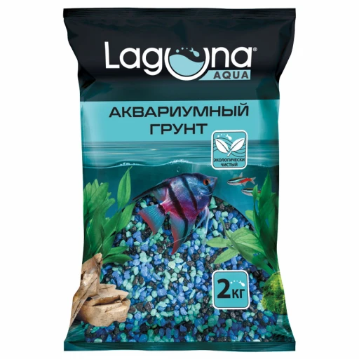Грунт Малахитовая шкатулка 2кг 5-10мм Laguna ТРИОЛ