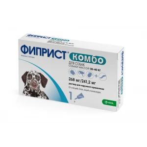 ФИПРИСТ КОМБО спот он д/с 20-40кг 268мг/2,68мл/1