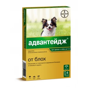 Адвантейдж д/с капли от БЛОХ до 4кг/4амп