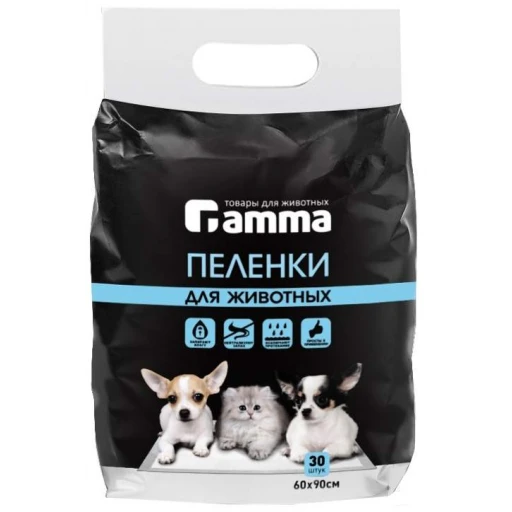 Пеленки ГАММА 60*90см/30шт гель Триол