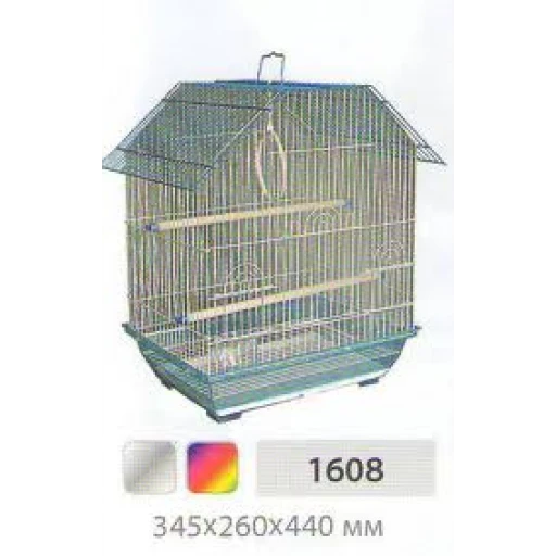 Клетка д/птиц Триол 1608Z 34,5*26*44*см цинк