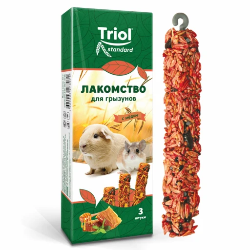 ТРИОЛ Стандарт палочки для грыз Мёд 3шт