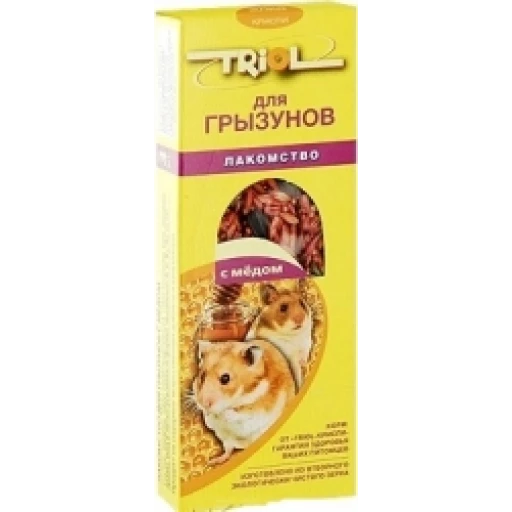 ТРИОЛ Стандарт палочки для грыз Мёд 3шт