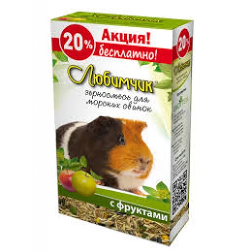 Любимчик для мор свинок ФРУКТЫ 400г/14