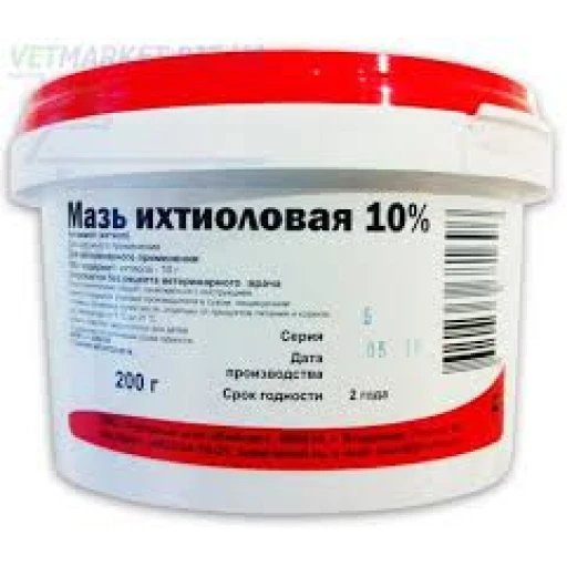Мазь Ихтиоловая 200гр.10%/раны, экземы/ МЕДХИМ Саратов