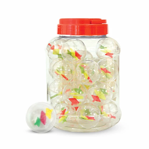 Мячик прозрачный с игрушкой 4,5см/25 Триол 3853