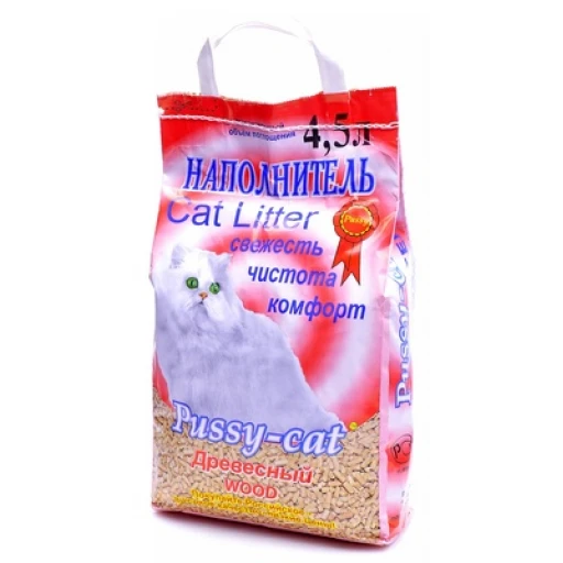 Нап ПУССИ КЕТ Древесный 4,5кг/3
