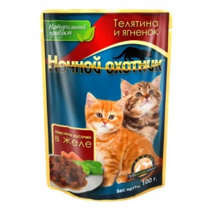 НО вл 100г 24  д/котят телят/ягненок желе