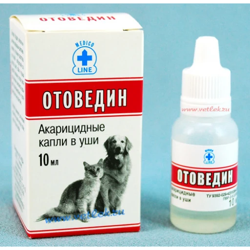 Отоведин ушные капли /акарицидные/10мл/10