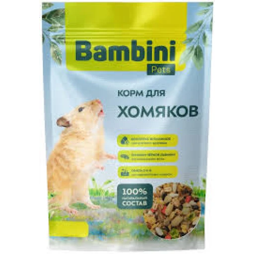 Бамбини Петс для хомяков 400г