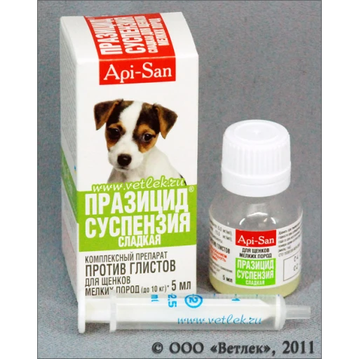 Празицид Суспензия Плюс д/щ мел п 6мл/10/антигельм/