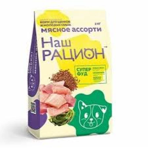 НАШ РАЦИОН  с д/щ  2кг Мясное ассорти