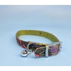 Ошейник с пряжкой Цветочное Море зеленый Чистый котик