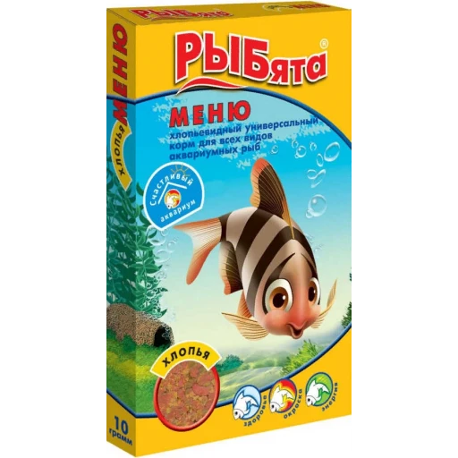 РЫБята Меню Универсал хлопья 10г/10