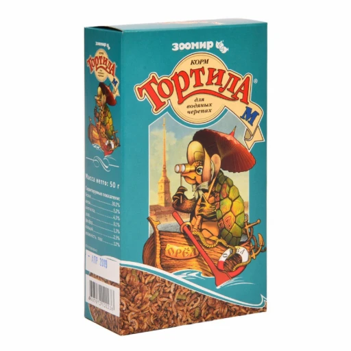 ТОРТИЛА-М для водных черепах 50г/24 Зоомир