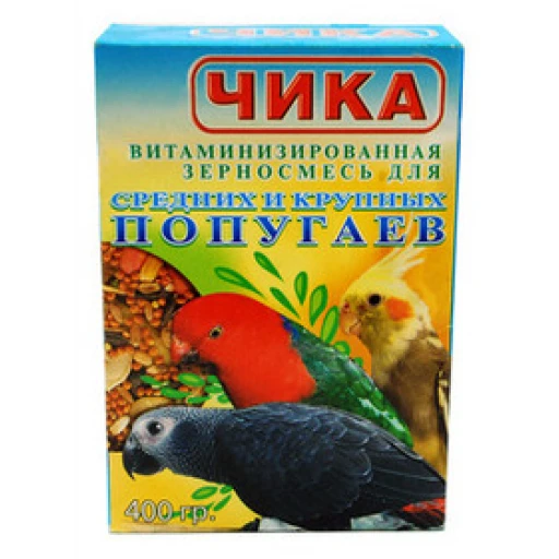 Чика д/круп  и сред попугаев 400г/24