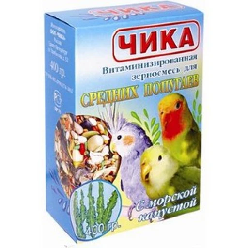 Чика д/сред попуг Морская капуста 400гр./12