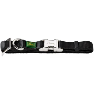 Ошейник HUNTER Alu Strong S 30-45см нейлон с металл застежкой черный