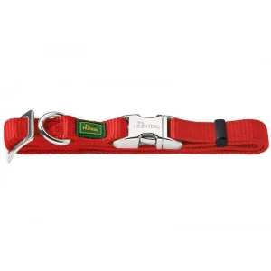 Ошейник HUNTER Alu Strong S 30-45см нейлон с металл застежкой красный