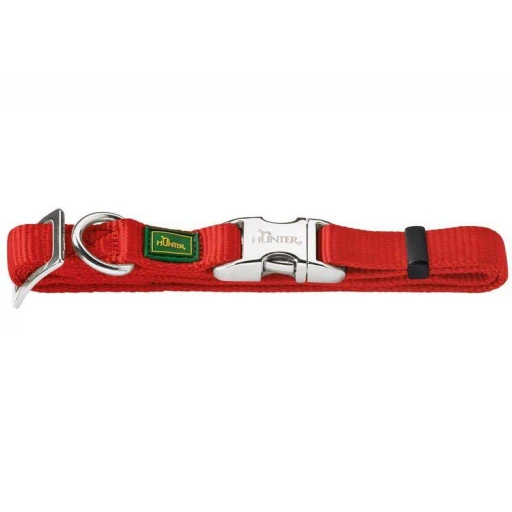 Ошейник HUNTER Alu Strong S 30-45см нейлон с металл застежкой красный