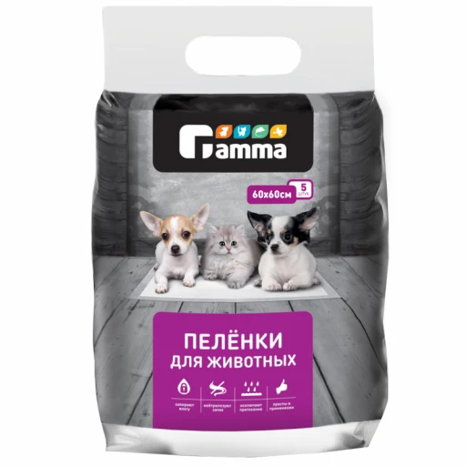 Пеленки ГАММА 60*60см/5шт гель Триол