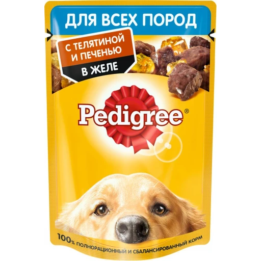 Педигри вл 85г 28 телятина печень