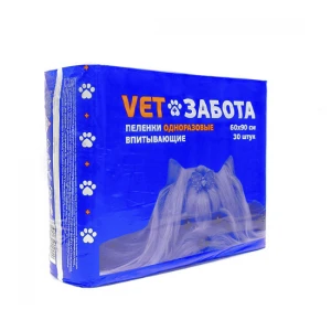 Пеленки ВЕТЗАБОТА basic 60*90см/30шт