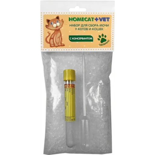 HOMECAT набор для сбора мочи у котов и кошек с консервантом 79718