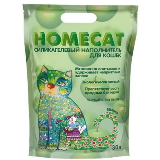 Нап HOMECAT силикагель Яблоко 30л