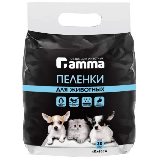 Пеленки ГАММА 40*60см/30шт гель Триол