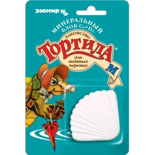ТОРТИЛА-М мин блок водных черепах 30г/60 Зоомир