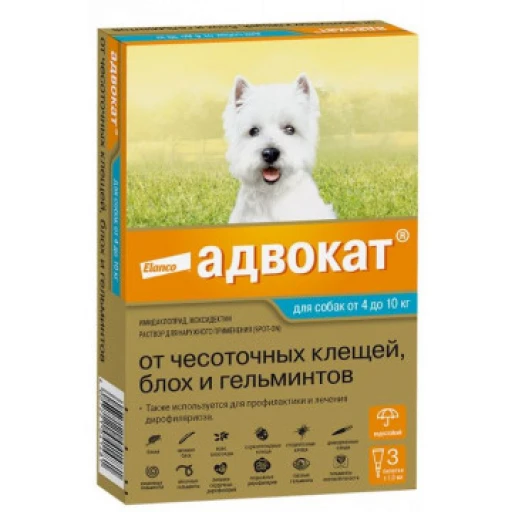Адвокат д/с капли 100 4-10кг 1мл/3