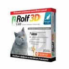 Капли на холку РОЛЬФ КЛУБ 3D д/кош от 4-8кг/3амп
